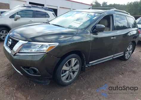 2015 Nissan Pathfinder Platinum from USA, damaged, VIN 5N1AR2MN7FC682938